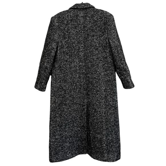 NEW Anine Bing Quinn Coat Black & White Tweed - Picture 4 of 10